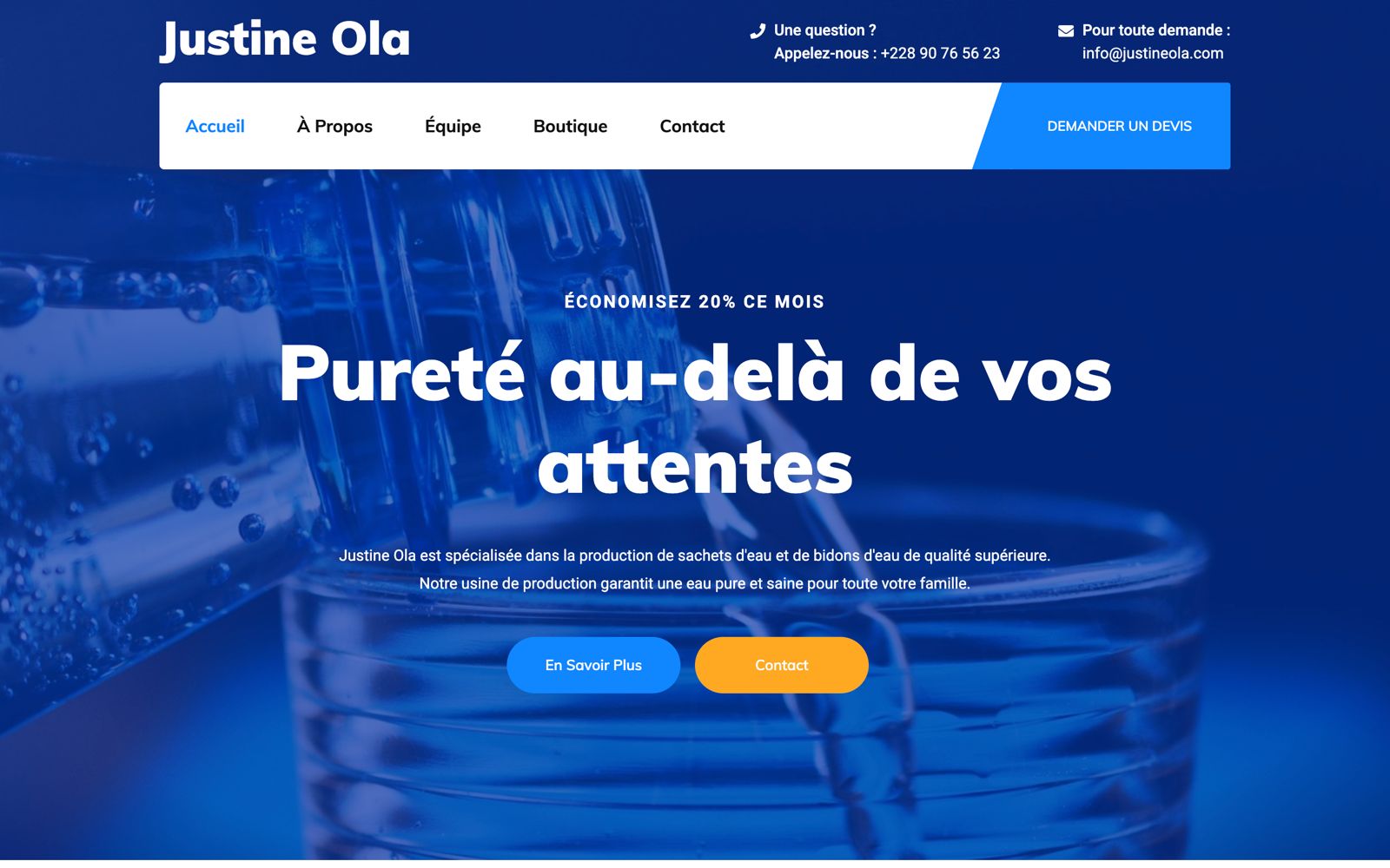 Projet Justine Ola - Assou Group Togo